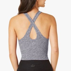 Beyond Yoga, Spacedye Studio Cropped Tank, size Medium, Gray